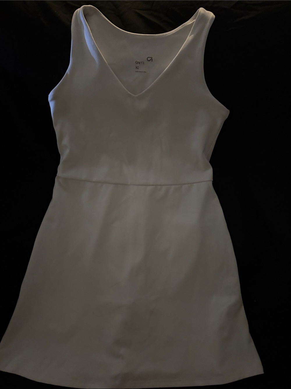 GAP Cream V-Neck Sleeveless Mini Dress